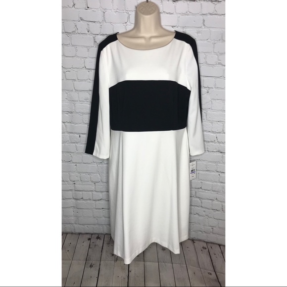 J Howard Dresses & Skirts - J Howard Black & White Dress Size 18 NWT